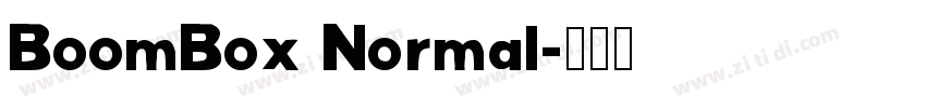 BoomBox Normal字体转换